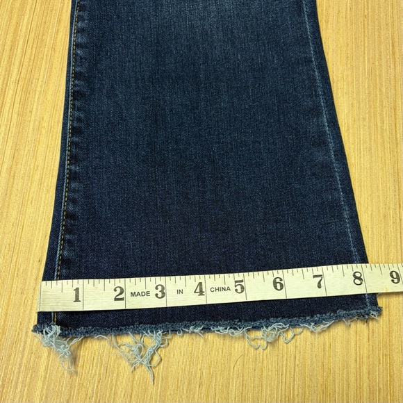 Frame Denim Jeans Womens 27 Blue Le Crop Mini Boot Raw Edge Stretch Cropped - Picture 6 of 9